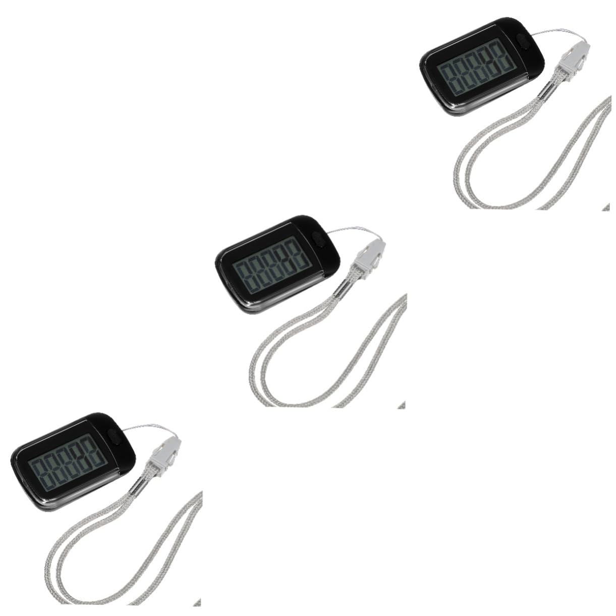 Toddmomy pedometro contapassi per camminare contacchiano dell'anca pedometri per camminare portatile contatore walking Visualizza i miglia tracker dispositivi di tracker plastica Nero