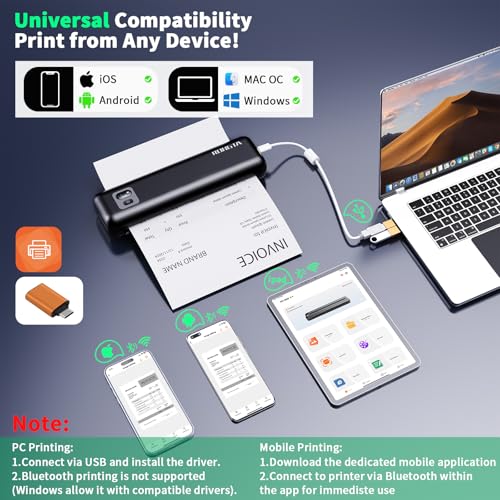 Wireless Portable Inkless Printer - Travel-Friendly Thermal Printer - Image 2