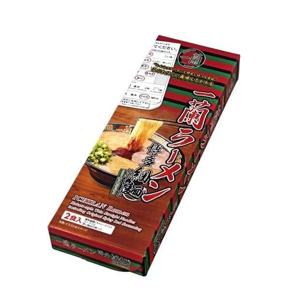 Ichiran Ramen Hakata Tonkotsu: spaghetti sottili e dritti con brodo di ossa di maiale (2 porzioni)