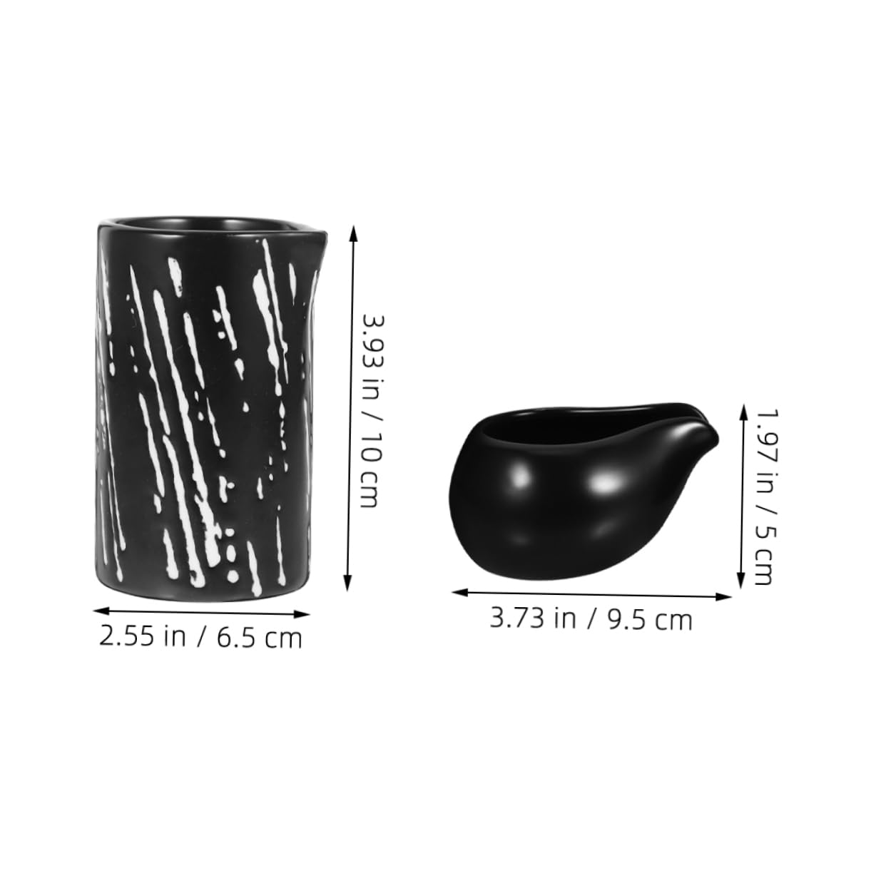 Mobestech 2pezzi Brocca in Ceramica Per Latte e Altri Liquidi Per Servire Salse e Aggiungere Un Tocco Sofisticato Alla Tavola Da Pranzo Multiuso e Design Versatile Per Caffè Tè e Cucina