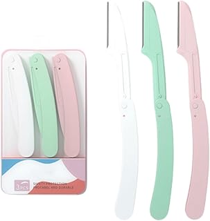 مزيل شعر الوجه للنساء من فينبام - ماكينة حلاقة دقيقة للحواجب وشفرات ديرمابلانينج، شفرات ديرمابلانينج لشفرات الوجه وشفرات الوجه للنساء