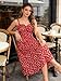 Scarlet Darkness Floral Dresses for Women 2026 Summer Graduate Sundress Wedding Guest Dress Red Floral M