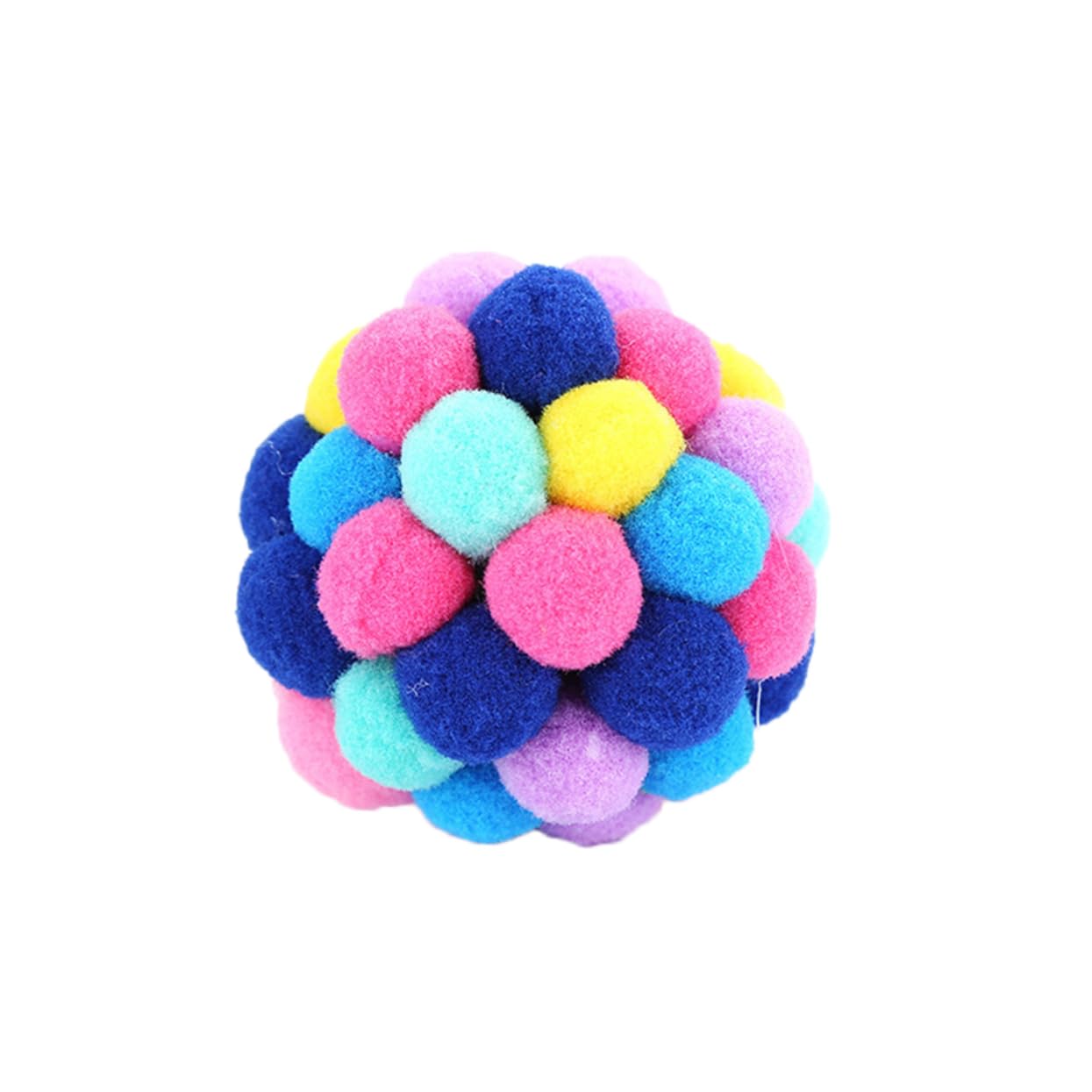 Abaodam Cats' Favourite Bell Toys Bounce Balls Rattle Jiggle Balls for Cats Fun Pounce Chase Toys for Pet Entertainment Random
