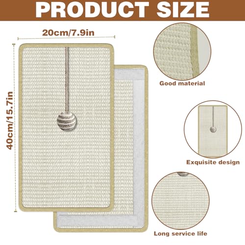 Image of Cat Scratching Mats and Hanging Balls, Cat Nail File Scratcher Supplies, Will Not Damage Furniture Paw-Friendly, Can File Nails Can Be Installed on Floor Door Wall Glass