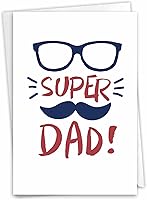 Vista 10 de NobleWorks Tarjeta de felicitación de cumpleaños para padre con sobre de 5 x 7 pulgadas (1 tarjeta) Big Happy Birthday Dad C5973BFG