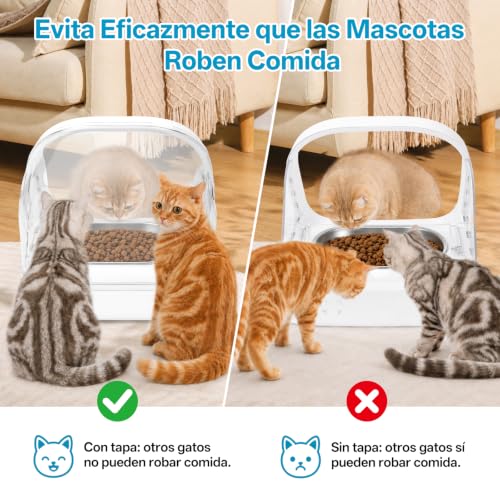 Cubierta trasera funda protectora para alimentador de microchip de mascotas 3