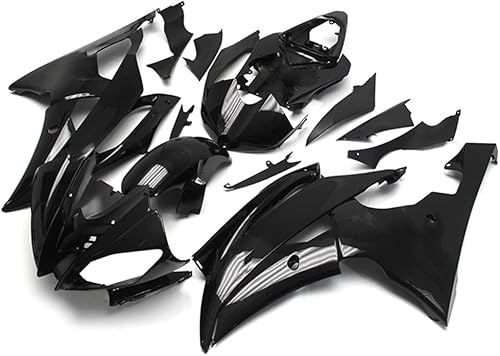 Miniatura 2 de WYNMOTO Carenados de plástico ABS negro brillante para Yamaha 2008-2016 YZF-R6 2009 2010 2011 2012 2013 2014 2015 2016 YZF600 R6 08-16 inyección de