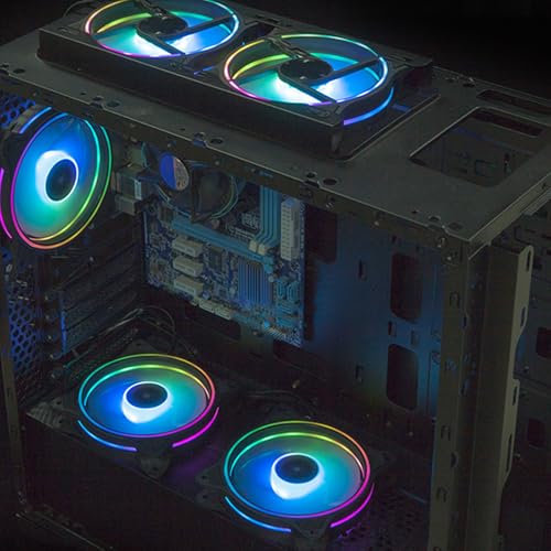 Ventilateur de refroidissement RVB double face avec roulement hydraulique PC