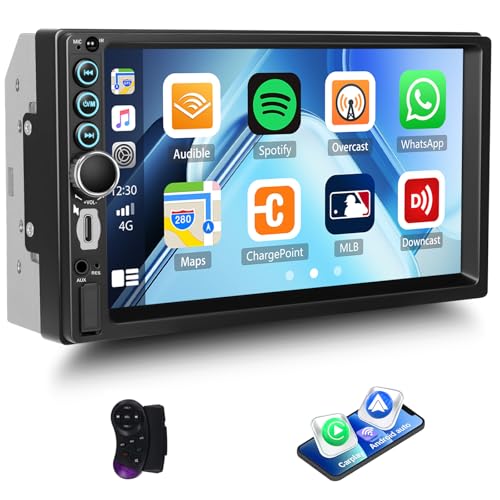 Radio para Carro Doble Din 7 Pulgadas con Bluetooth miniatura 1