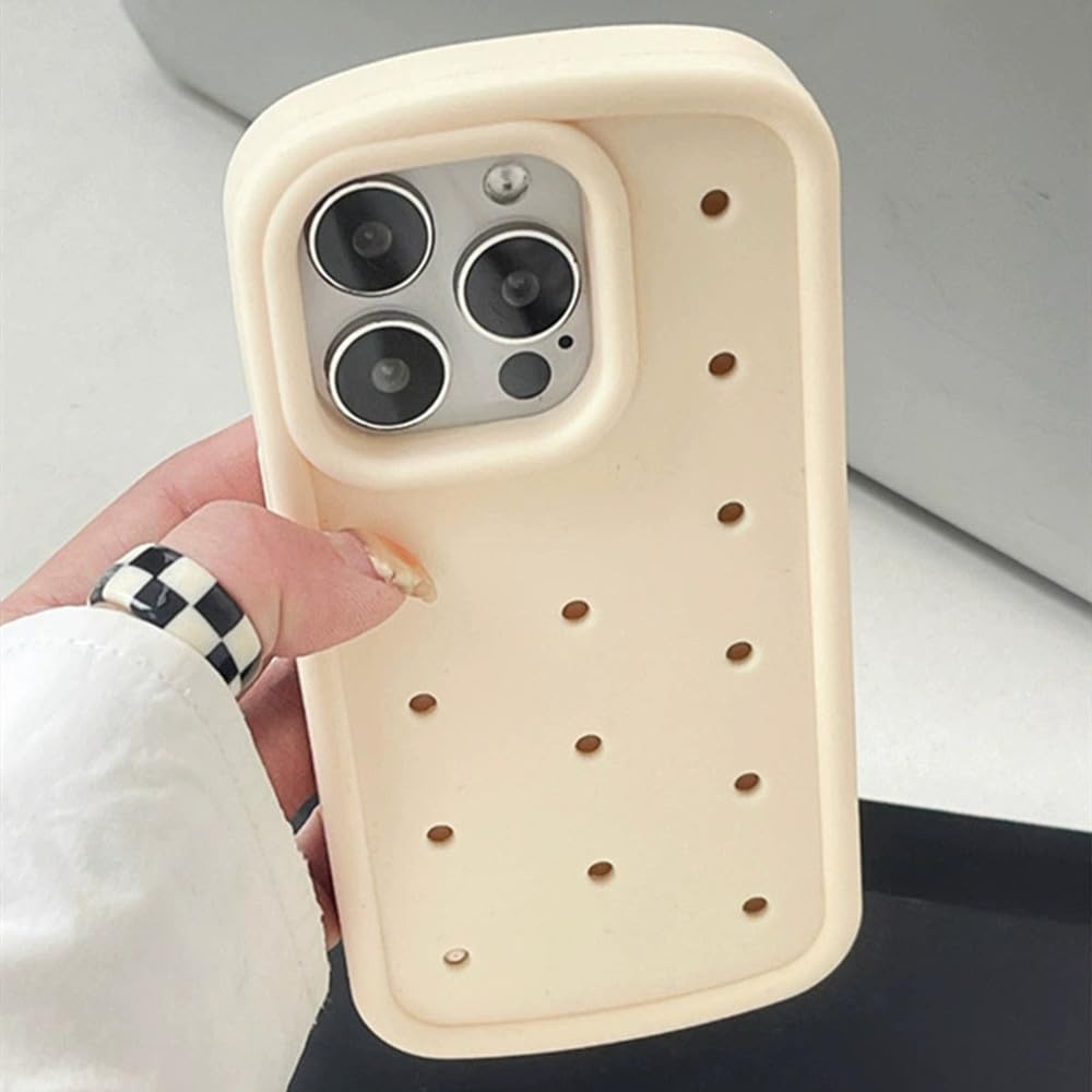 Coque cooling iPhone 14 Pro Max en silicone respirant crème - 5