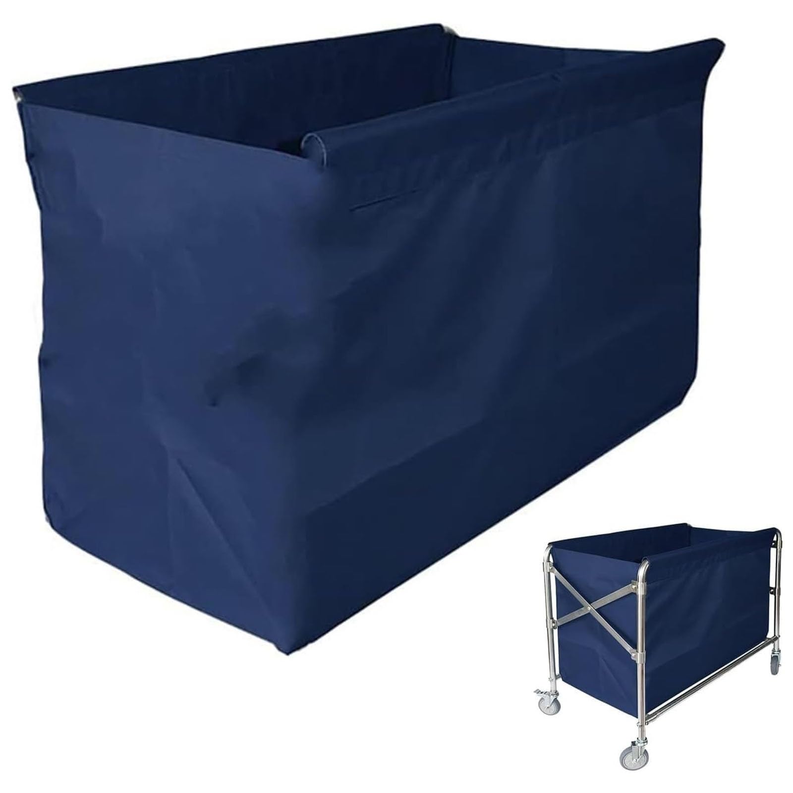 Lumouzhou Blu Laundry Cart Liner Bag Oxford Cloth Removable Washable Multicolor Multiple Sizes(,80X53x65cm/32X21x26in)