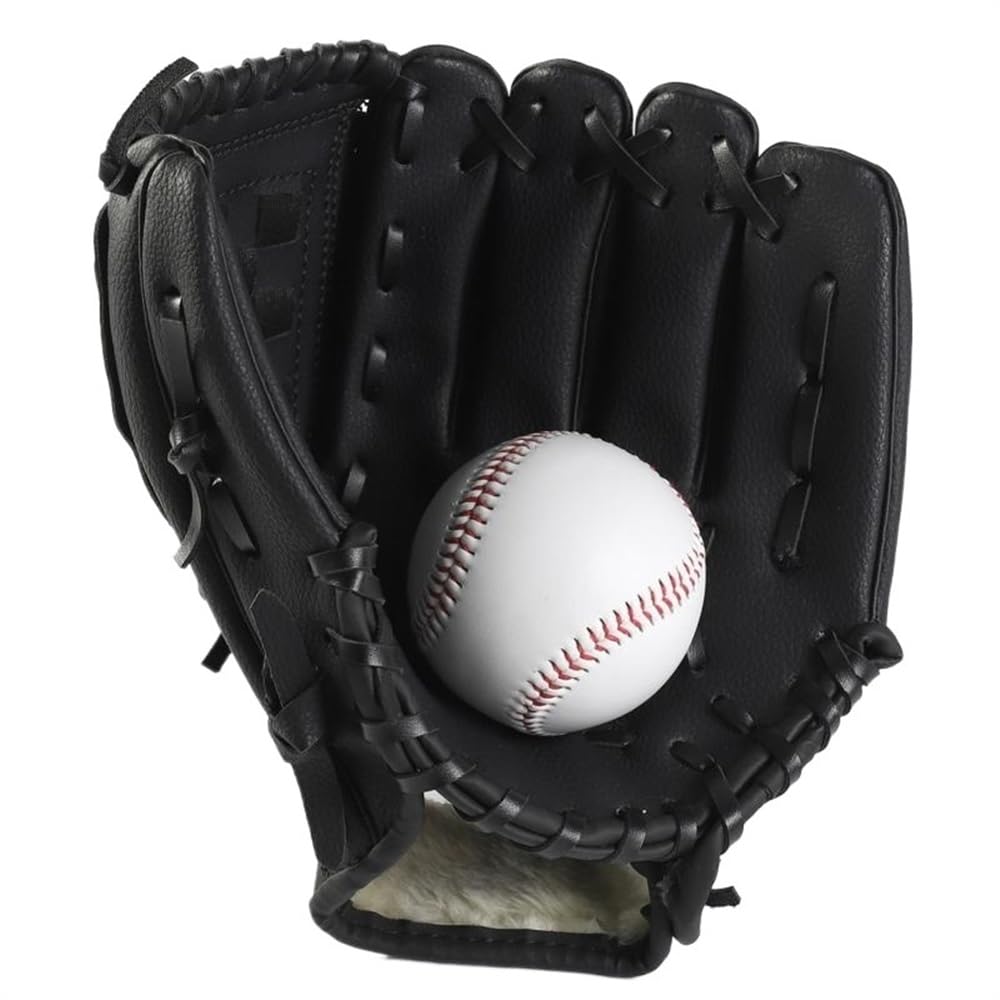 Gant de baseball gant de baseball adulte enfants rembourrage pichet entraînement noir 11.5"