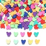 150pcs Mouse Head Polymer Clay Beads10mm Mixed Heishi Spacer Beads Supplies for Bracelet Necklace Jewelry Making(Mouse Head)