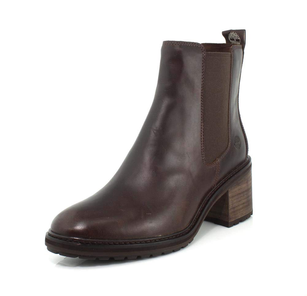 Womens Timberland Sienna High Block Heel Fashion Closed Toe Ankle