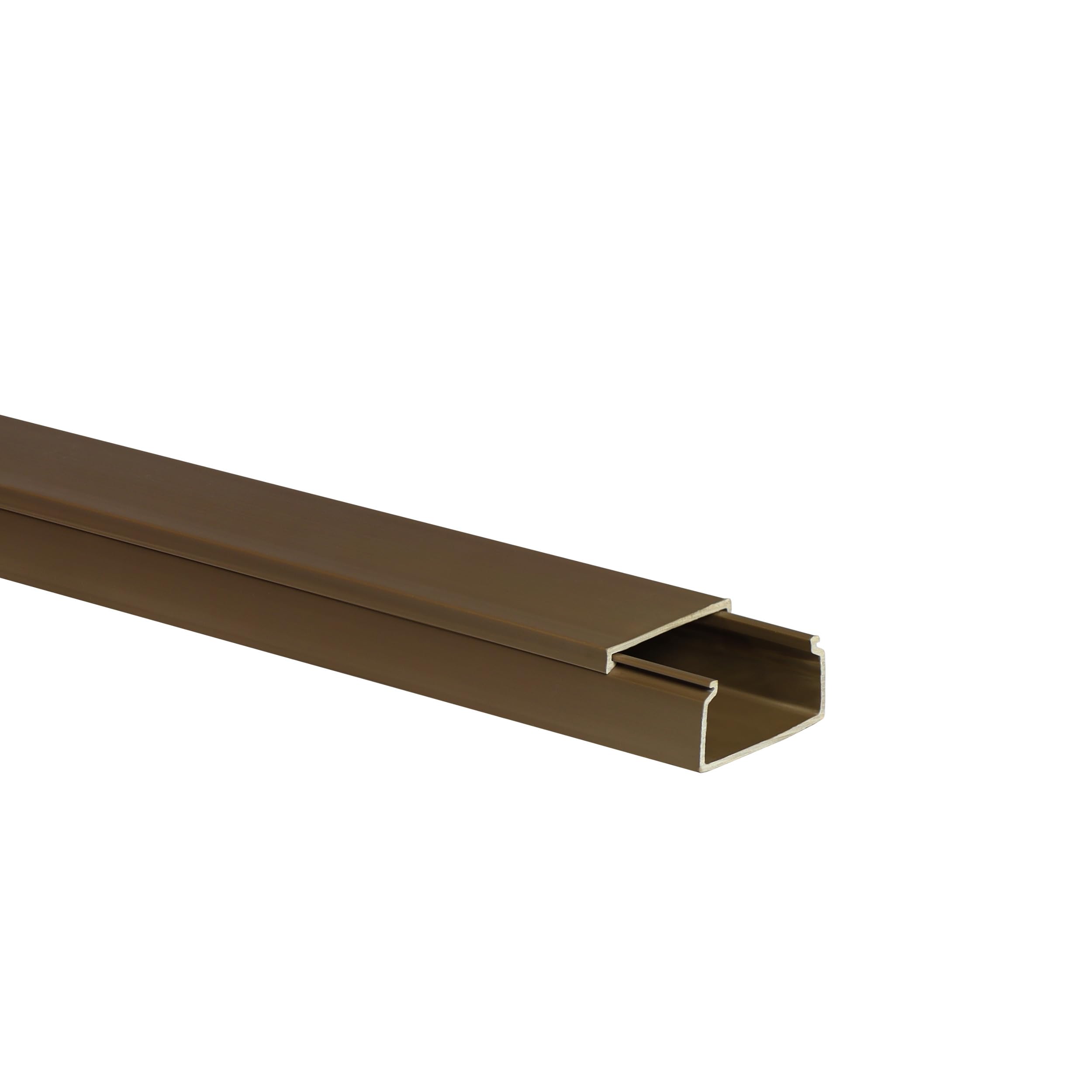 KOMIB - KK3015BR Hochwertige Kabelkanal 30 x 15 x 2000mm Braun 10 Meter - 5 x 2m (5 Stück) Elektroinstallation/Kabelmanagement - VDE