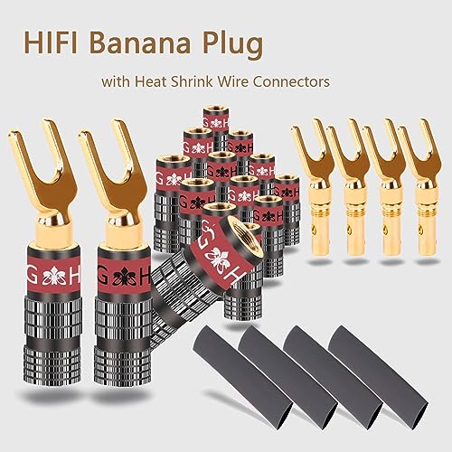 Conectores banana de ángulo recto para solucionar roturas en el cable de altavoz 2