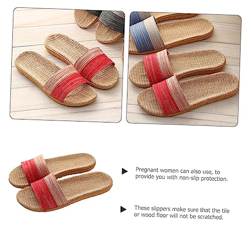 1pair Soft Bottom Slippers for Women Cozy Indoor House Shoes Lightweight Skid Bedroom Footwear for Home Use and Guest Comfort2