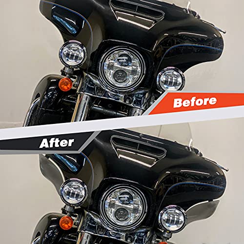 Aufer Smoke Motorcycle Upper Fairing Side Air Deflectors Side Wings Windshield Covers Compatible With For Touring Street Glide Electra Glide Ultra Limited Tri Glide 2014-2021 #TOP4