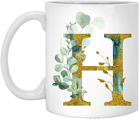 BJ ART ” “H Alphabet Printed Coffee Mug with Colorful Awesome Design|Gifitng Mug for Loved Ones |Birthday Gift|Wedding Gift|Anniversary Gift – 1 Piece, Multicolour, 325 Ml ART-401