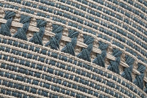 Image of Loloi Chris Loves Julia Harvey Blue /Natural Cover w /Poly Pillow