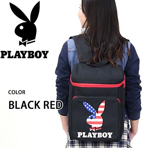 Amazon Co Jp プレイボーイ Playboy リュック リュックサック デイパック スクエア メンズ レディース ブラック ホワイト シューズ バッグ