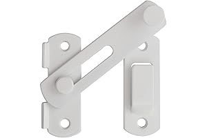 Alise White Heavy Duty Flip Gate Latch for Gate Security