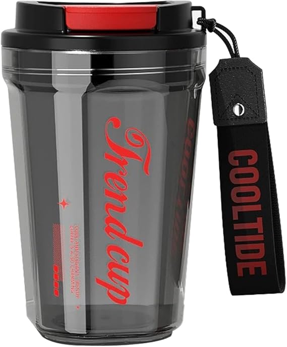 Boenkush BPAFree 14 oz Plastic Tumbler Mug with Leak
