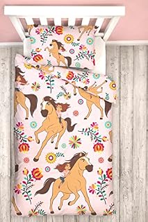 Spirit Untamed Official Single Duvet Cover Set, Pink
