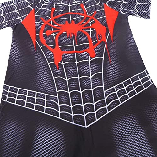 Toddler Boys One Piece Swimsuit Kids Bathing Suit Short Sleeve Beachwear Swim Set Quick Dry Swimwear Trunk 4-8 Years Black #TOP5