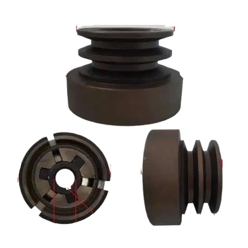 Embrague de Correa de Doble Ranura Tipo A o B Apto for Motor de Gasolina 168F 170F GX200 con Salida de Eje de 20mm Utilizado for Cortador de Bomba de Agua(A Type)