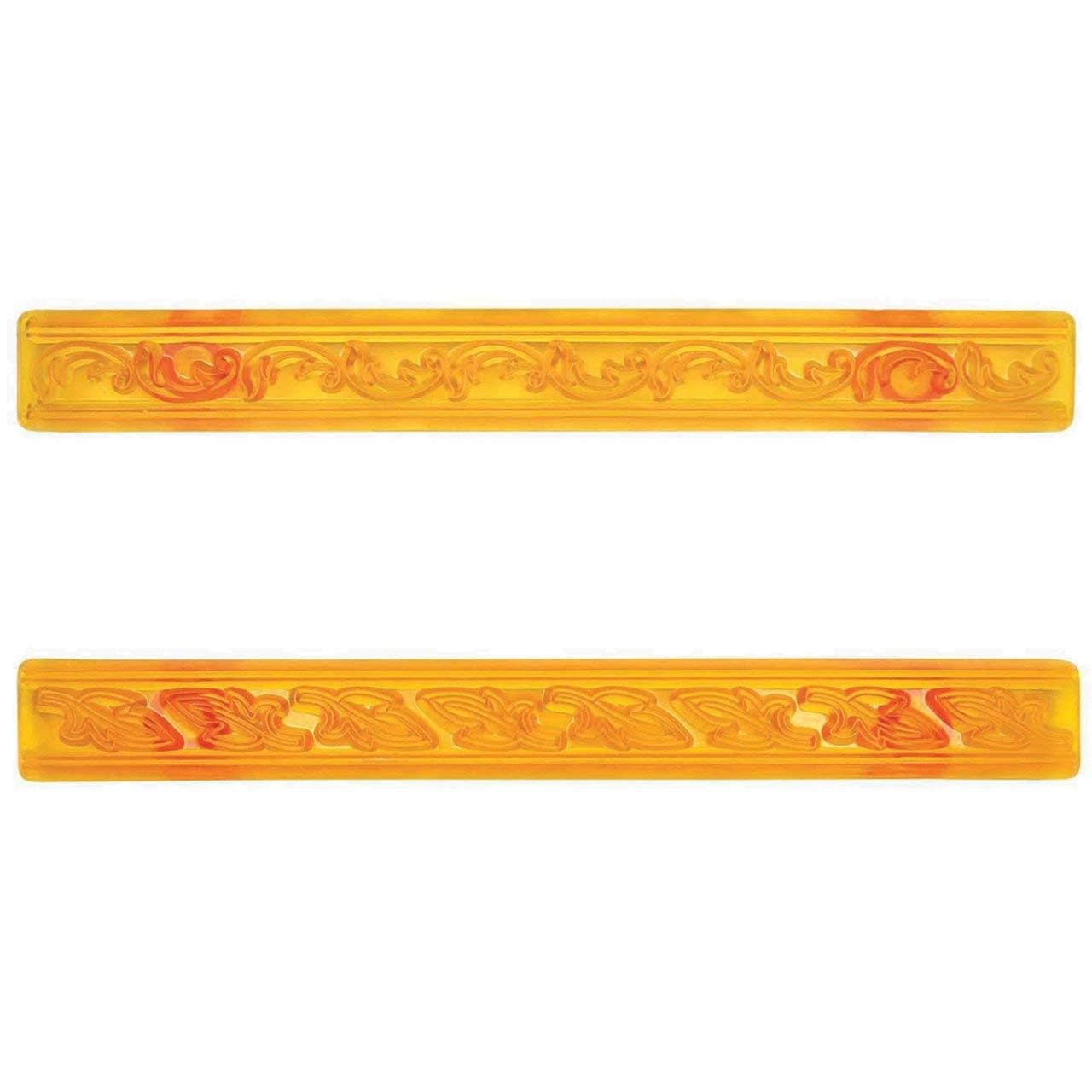 Pme White Jem Scroll & Leaf Ribbon Cutters, Set Of 2,