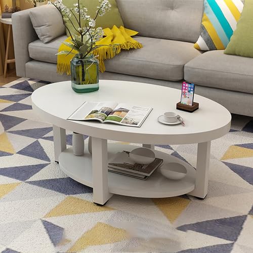 Table basse ovale moderne finissez-en avec le désordre dans votre salon - 2