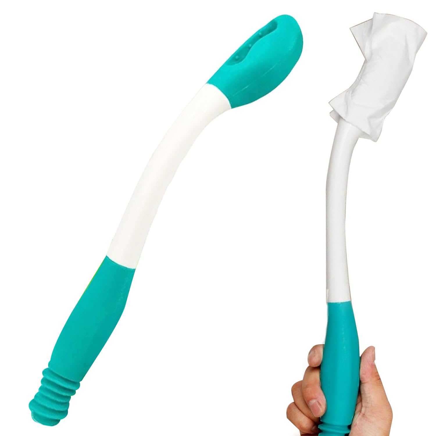 15" Long Reach Comfort Butt Wiper Tools,Wiping Wand Toilet Aid for Wiping,Handicap Assistance for Bottom, Personal Hygiene,Seniors,Surgery Recovery Handicap Accessories for Daily Living