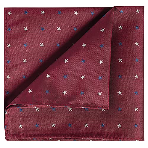 Image of KissTies Mens Pocket Square Silk Hanky The USA Pattern Handkerchief