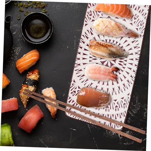 Set de 2 platos para servir sushi estilo japonés cerámicos miniatura 7