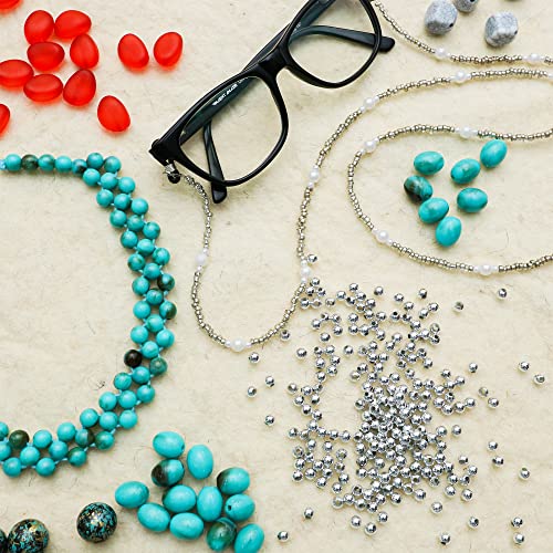 Image of Itsy Bitsy Premium Beads Muted Black Round 4mm x 4mm |Art and Craft and Beading DIY Kit |Ideal for Jewelry, Necklace, Earring Making Beads|Pack of 90g