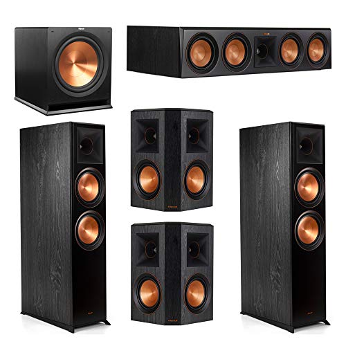 Klipsch 5.1 System with 2 RP-8000F Floorstanding Speakers, 1 Klipsch RP-504C Center Speaker, 2 Klipsch RP-502S Surround Speakers, 1 Klipsch R-115SW Subwoofer