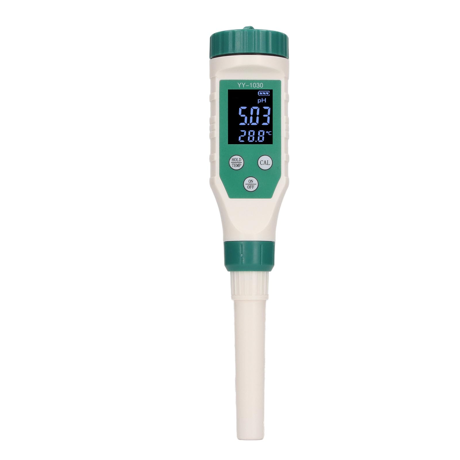 PH-Messgerät BT LCD-Display Präzise Messung Tragbare PH-Sonde für Boden Obst Wasser Professioneller Labor-Füllstandstester für Züchter ABS-Material
