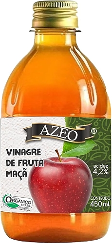 Vinagre de Maçã Organico 450ml Azeo - Selo Organico