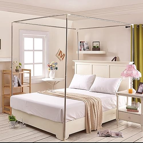 Genérico Dosel para Cama de Esquina, Marco de Postes, Marco de Dosel para Cama de tamaño Completo, Postes de Diferentes Materiales, Marco de Dosel con mosquitera para Cama, Marco de Dosel para Decora