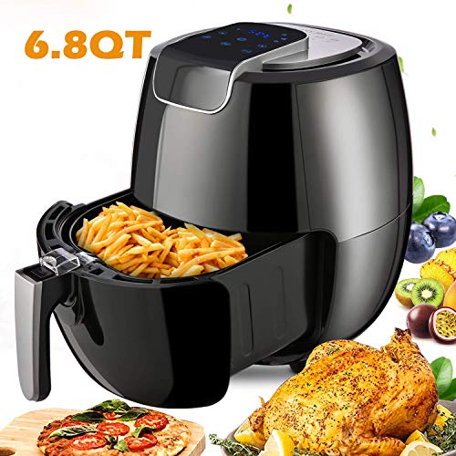 Air Fryer XL 6.8QT, 1800W Electric Hot Air Fryers Oven Oilless Cooker, LCD