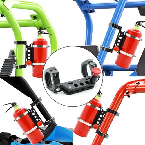 PLUSBEAM CNC Aluminum UTV Fire Extinguisher Mount Kit, Adjustable Roll Bar Fire Extinguisher Bracket Quick Release Compatible with UTV Polaris RZR SXS Ranger ATV Fit on 1.5"/1.65"/1.75"/1.85"/2" - Thumbnail 7