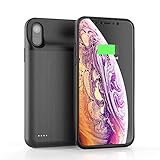 ⚡【 Protección integral 】El funda cargagador no es solo un cargador portátil, pero también un estuche rígido bien hecho con un diseño de parachoques protector de 360 grados para proteger su iPhone 10/XS/X de arañazos u otro desgaste diario. Protección contra sobrecorriente, sobrecalentamiento, sobretensión, y cortocircuitos. El diseño compacto facilita su transporte.