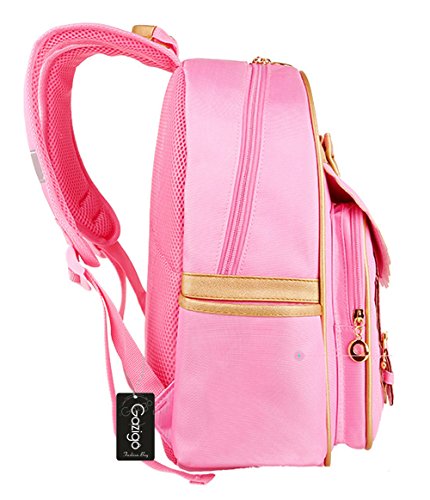 Gazigo Children Princess Waterproof Pu Backpack For Girls Elementary School Girl Bookbags Large #TOP2