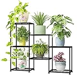 Plant Stand Indoor Metal Plant Stands Outdoor Tiered Plant Shelf for Multiple Plants, 3 Tiers 7...