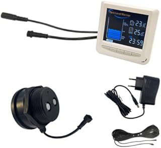 EPTTECH Smart TLC 2101 Ultrasonic Level Controller Liquid Ultrasonic Continuous Detect Water Level Monitor with LCD Display Water Level Indicator Alarm for Home Use