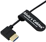 Alvin's Cables Ultra HD 8K HDMI 2.1 Câble droit HDMI à angle droit HDMI Haute vitesse pour Atomos Ninja V Monitor, Z CAM E2, Sony FS5| FS7| A7S3 Caméras 39,4pouces1M