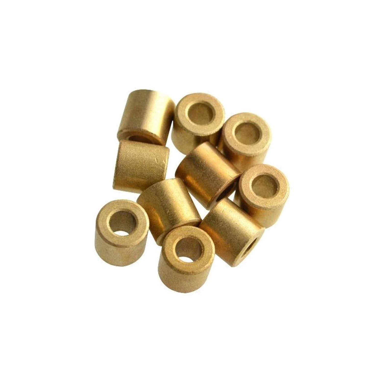 Boccola del cuscinetto, manicotto dell'albero in a 4/10 pezzi Boccola guida in bronzo for cuscinetti porosi, diametro interno 16 mm, 16 x 20 x 10 mm, 16 x 22 x 10 mm, base in rame di precisione.(10pcs