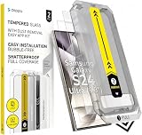 Deppa Vetro Temperato per Samsung Galaxy S24 Ultra (6,8") [2 Pezzi], Protezione Schermo Completa, Ultra Resistente, Compatibile con Sensore Impronta Digitale, Installazione Facile con Kit Incluso