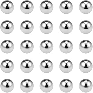 uxcell Precision Balls 3mm Solid Chrome Steel G10 for Ball Bearing Keychain Wheel 25pcs
